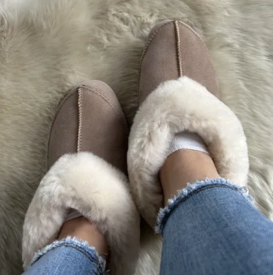 Produktbild von Hausschuhe Lammfell Modell NORWAY beige 39
