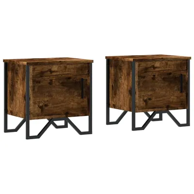 Obrázek produktu pro Noční stolky 2 ks kouřový dub 40 x 30 x 40 cm kompozitní dřevo