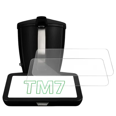 Produktbild von MSM Thermomix TM7 Panzerglas 9H Voll ölabweisend blasenfrei 2 Stück