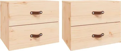 Produktbild von vidaXL Wand-Nachttische 2 Stk. 50x36x40 cm