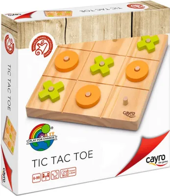 Obrázok produktu pre Tic Tac Toe Cayro Tic Tac Toe Holz 20 x 20 x 4 cm