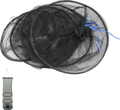 Image de Filet de pêche pliable, en nylon, longueur 82 cm, diamètre 21 cm, pour la pêche
