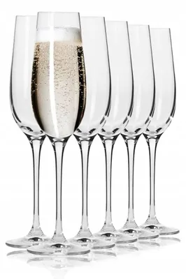 Produktbild von KROSNO Harmony Champagner- und Proseccogläser, 6er-Set, 180 ml