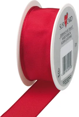 Image de SUSY CARD  40028279 SUSY CARD Geschenkband auf Spule "Trend", rot