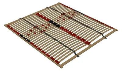 Produktbild von Holz-Lattenrost 180x200 Surface Standard mit Härteregelung im Lendenbereich, aus Birkenlatten, zur Selbstmontage