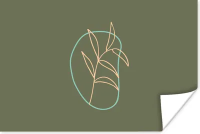 Produktbild von MuchoWow® Poster Blätter - Natur 90x60 cm - Schlafzimmer