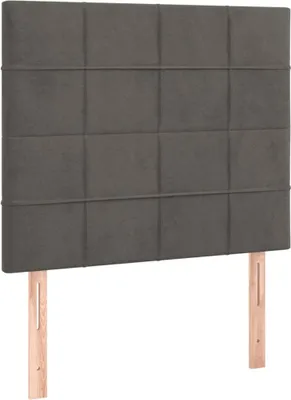 Immagine prodotto di Testiera Grigio Scuro 90x5x118/128 cm Velluto