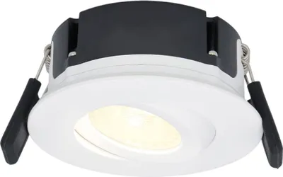 Produktbild von hoftronic LED Einbaustrahler 8W 570lm 2700K Schwenkbar Dimmbar IP65 Weiß