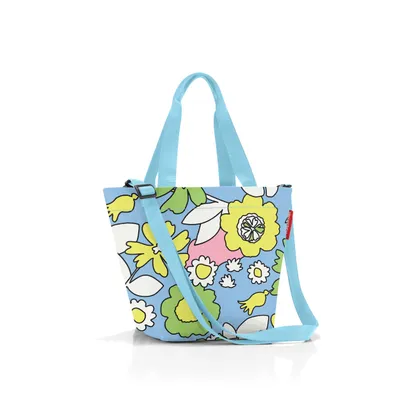 Produktbild von reisenthel shopper XS, Tasche, Handtasche, Einkaufstasche, Polyestergewebe, Florist Lagoon, 4 L, ZR4087