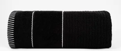 Imagen del producto de Toalla de 70x140, modelo Teo, color negro, 470 gramos, 100% algodón con felpa