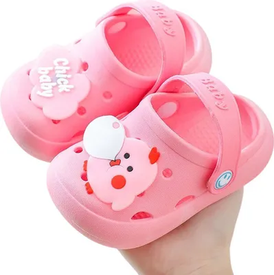 Produktbild von Kinder Jungen Mädchen Clogs Badeslipper Pantoletten Hausschuhe ST-702 Rosa Gr.33/34
