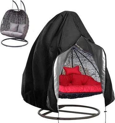 Productafbeelding van Famanu beschermhoes voor hangstoelen - Waterdicht, winddicht, UV-bestendig - Zwart - 200 x 230 cm