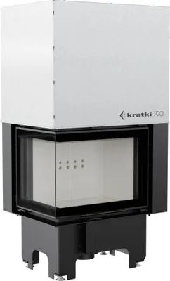 Produktbild von Kamineinsatz aus Stahl KRATKI VNL 610/430 9 kW Ø 200 mit Schiebetür mit Türfeder