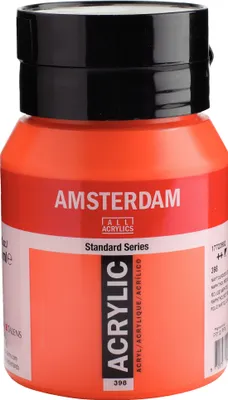 Produktbild von Amsterdam Standard Series Acrylfarbe Flasche 500 ml Naphtholrot Hell 398