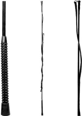 Image de Fouet de longe, une pièce 180 cm-noir
