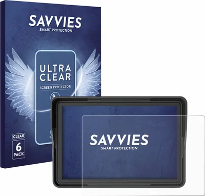 Produktbild von 6x Für Essgoo Motorrad Carplay 5" Schutzfolie Savvies Displayschutz Display Schutz Folie Klar Transparent