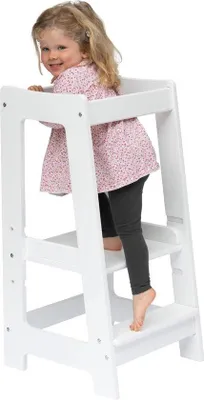 Produktbild von Montessori-Lernturm Kinderhochstuhl Naturholz Leerturm