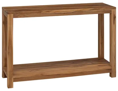 Obrázok produktu pre vidaXL Konzolový stolík prírodný 110 x 35 x 75 cm z masívneho teakového dreva