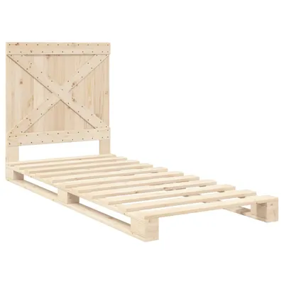 Immagine prodotto di Giroletto con Testiera 90x200 cm in Legno Massello di Pino