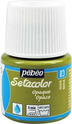 Zdjęcie produktu dla Farba do tkanin Setacolor kryjąca - Oliwkowa zieleń - 45 ml