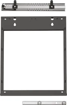 Image de PEKA Coulisse d'élément bas Slim type 550, LH 610 mm, tôle d'acier anthracite