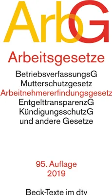 Produktbild von Arbeitsgesetze (ArbG)