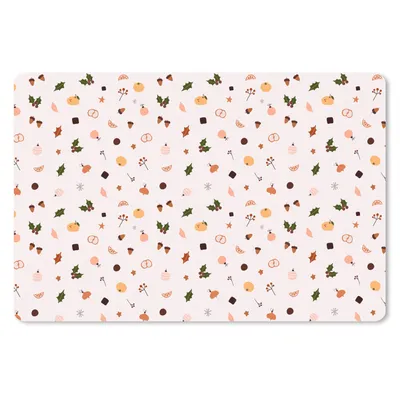 Produktbild von MuchoWow® Schreibtischunterlage Winter - Weihnachten - Mistelzweig 60x40 cm - XXL Mauspad - Großes Mauspad