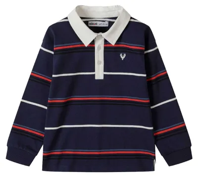 Produktbild von Minoti - Poloshirt für Jungen, Langärmlig MN199 (146-152) (Blau)