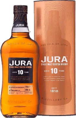 Produktbild von Jura 10 Jahre Single Malt Scotch Whisky in Geschenkpackung | 40 % vol | 0,7 l