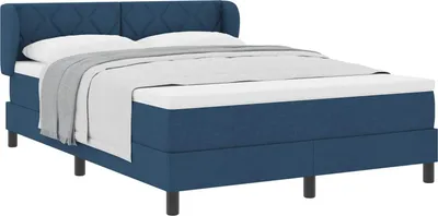 Immagine prodotto di Letto a molle con materasso con materasso Blu 140 x 200 cm tessuto