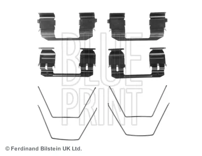 Produktbild von BLUE PRINT ADH248605 Zubehörsatz Scheibenbremsbelag Vorne für HONDA CR-V II (RD)