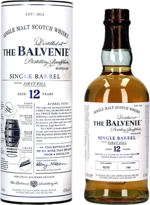 Produktbild von The Balvenie 12 Years Old Single Barrel First Fill 47,8% Vol. 0,7l in Geschenkbox