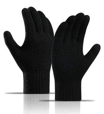 Produktbild von Winter Touchscreen Handschuhe Schwarz für Damen und Herren