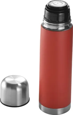 Produktbild von Edelstahl Isolierkanne / Thermosflasche / Thermoskanne / 0,5l / Farbe: rot