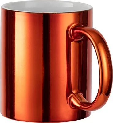Produktbild von Tasse für Sublimation - Orange - Chromeffekt - 11oz / 320m