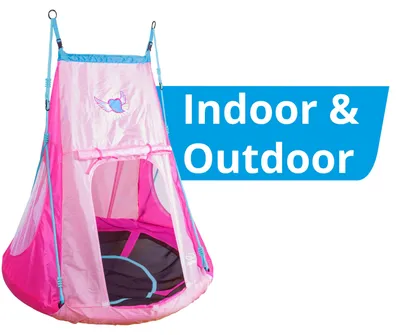 Produktbild von Nestschaukel mit Zelt Heart 110 (pink)
