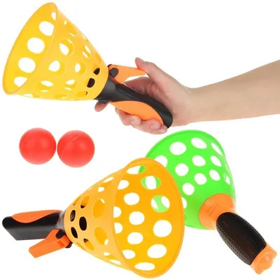 Produktbild von Spiel Spielzeug Arcade Sport Set Schläger Launcher Fangen Bälle - Grün
