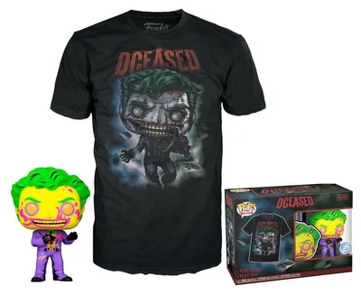 Image de Funko Pop! Joker - Figurki Winylowe DC Comics z T-Shirtem Premium