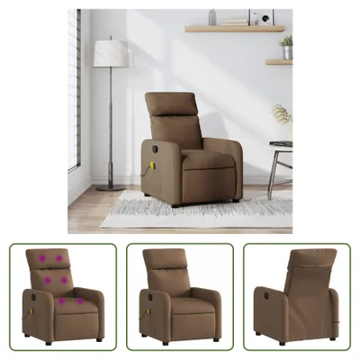 Obrázok produktu pre Obývací obchod Masážne kreslo Brown Fabric