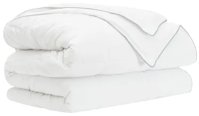 Zdjęcie produktu dla vidaXL Kołdra całoroczna, biała, 240 x 220 cm, z włókna bambusowego