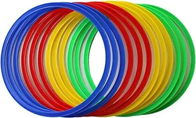 Productafbeelding van Famanu Snelheidsladderringen - 12 stuks voor voetbaltraining en hondentraining