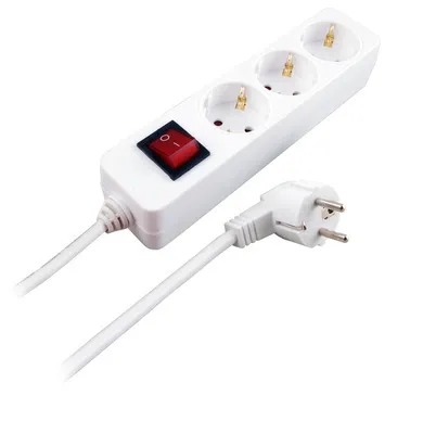 Zdjęcie produktu dla EFB Steckdosenleiste 3x     mit Schalter 1,4m,H05VV-F 3G1,