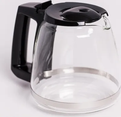 Produktbild von Melitta Ersatz-Kanne, Glaskanne Typ 120, schwarz für Kaffeemaschine M720 Single 5 - 5 Tassen