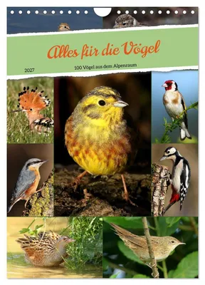 Produktbild von Alles für die Vögel (Wandkalender 2027 DIN A4 hoch), CALVENDO Monatskalender