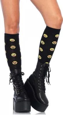 Produktbild von Witzige Kniestrümpfe witzige Socken Emoji Größe: ohne Attribut