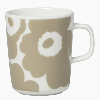 Produktbild von Marimekko - Oiva/Unikko Becher, beige/weiß, 250 ml