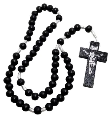 Immagine prodotto di Rosario in legno nero - Art Sacrum