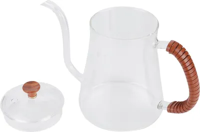 Obrázek produktu pro Zahuštěná skleněná konvice s husím krkem na čaj a překapávač na kávu 600ML