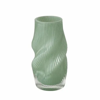 Image de Vase en verre VERESE, 30 cm, vert