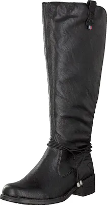 Obrázok produktu pre Rieker topánky na podpätku 25 mm, hriadeľ nad 30 cm v čiernej farbe, veľkosť 36